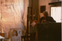Saetti nel suo Studio durante il periodo in cui sono stata sua assistente agli affreschi staccati