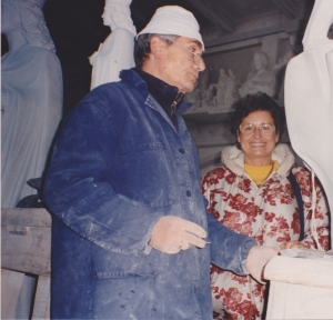 con Giuliano  Vangi, Petrasanta